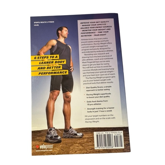 2/$10 Racing Weight : How to Get Lean for Peak Performance by Matt Fitzgerald - Picture 2 of 4